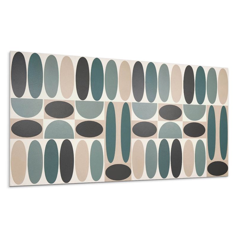Panel samoprzylepny Wallfluent 100x50 cm Dynamiczne owalne motywy graficzne 1 szt.