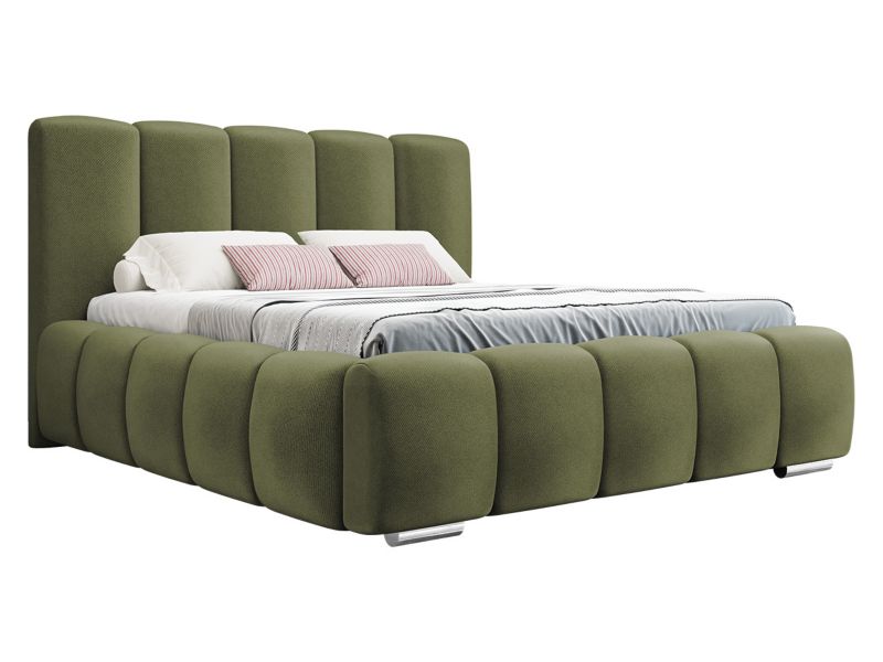 Łóżko tapicerowane MIRJAN 24 Wizko 140x200 khaki 1 szt.