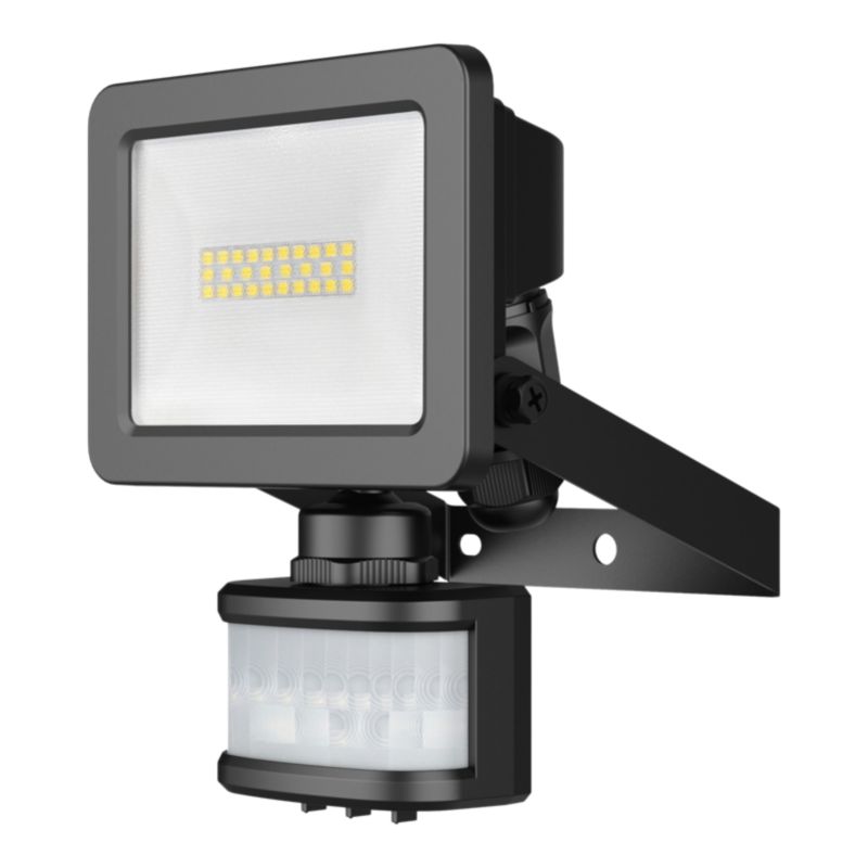 Naświetlacz GoodHome Lucan 10 W z czujnikiem ruchu czarny