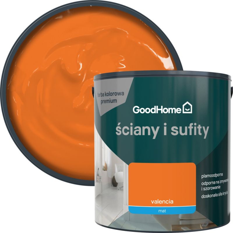 Farba plamoodporna GoodHome Premium Ściany i Sufity valencia 2,5 l