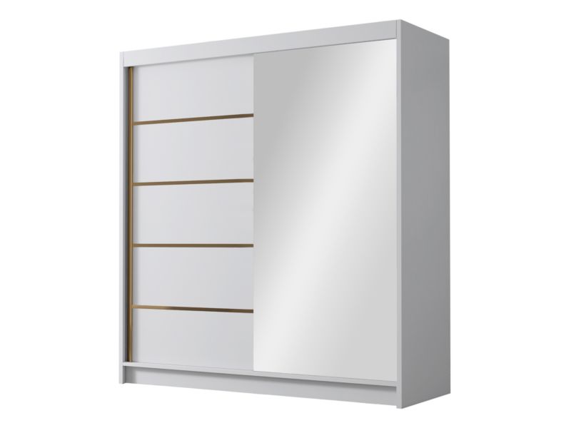 Szafa MIRJAN 24 z lustrem Bali III 180 biały 1 szt.