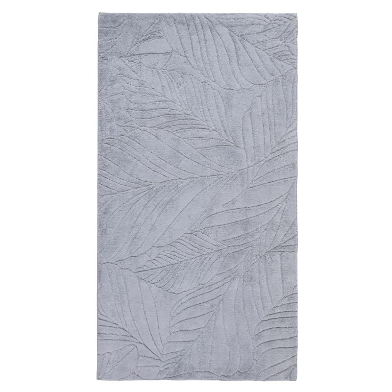 Dywan 80x150 cm Botanic e-floor pluszowy liście szary 1 szt
