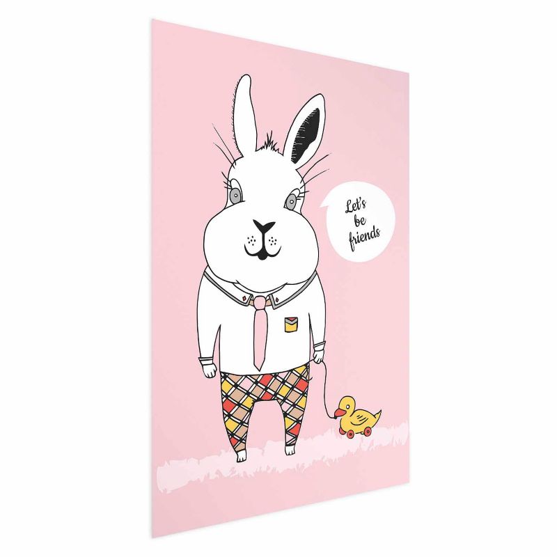 Plakat Artgeist Przyjaciel królika 40x60 cm bez ramy 1 szt