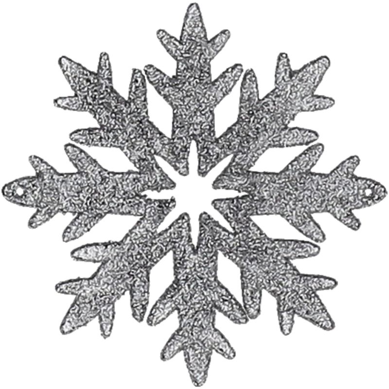 Śnieżynki z brokatu Jumi 10 cm 5 szt.