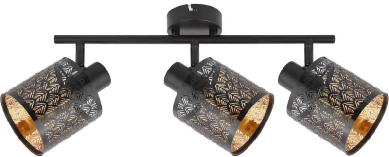 Spot Tuluza 3-punktowy E14 czarny