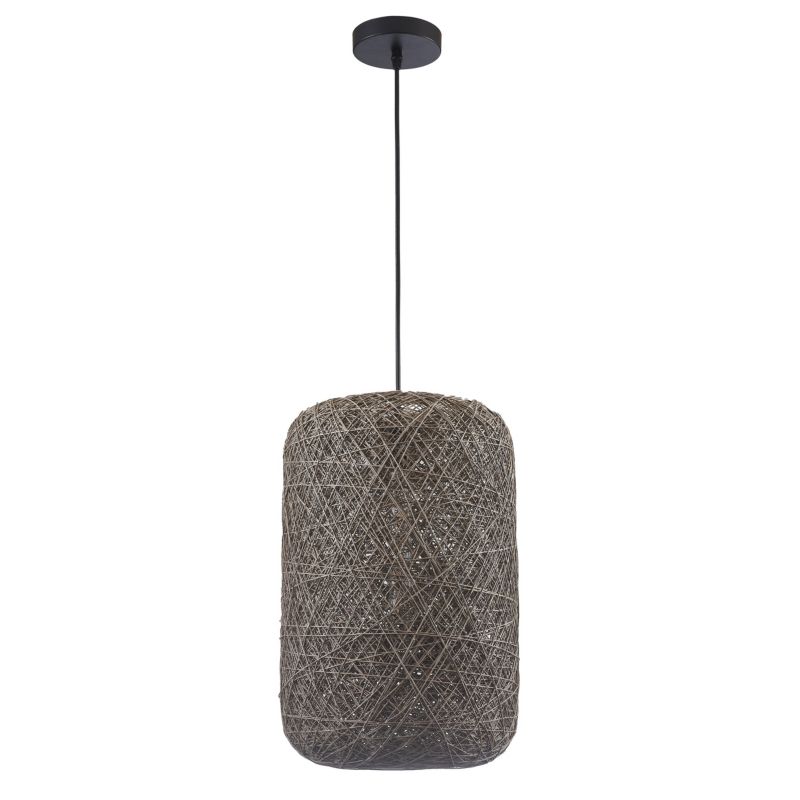 Lampa wisząca Sanico Ellen 1-punktowa E27 szara