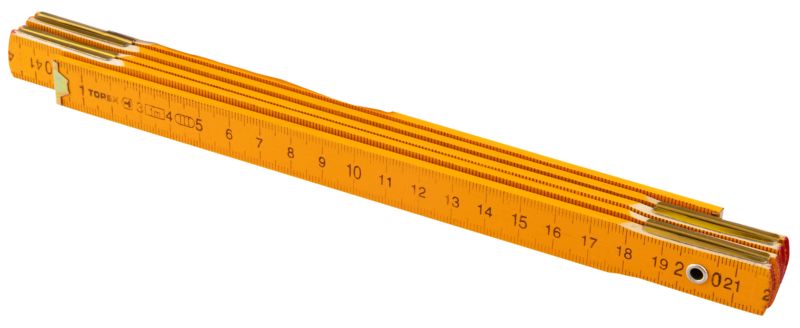 Miara składana Topex drewniana żółta 1 m