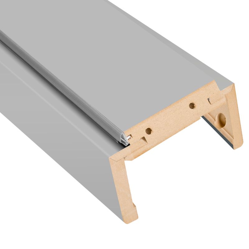 Belka ościeżnicy regulowana Fortia 95-115 mm 8 cm 90 stopni 70 do drzwi bezprzylgowych szara