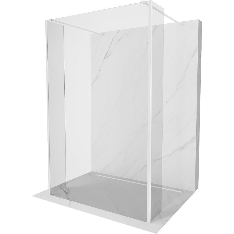 Ścianka prysznicowa Mexen Kioto transparent, biała 135x30 cm 800-135-030-222-20-00-030 1 szt.