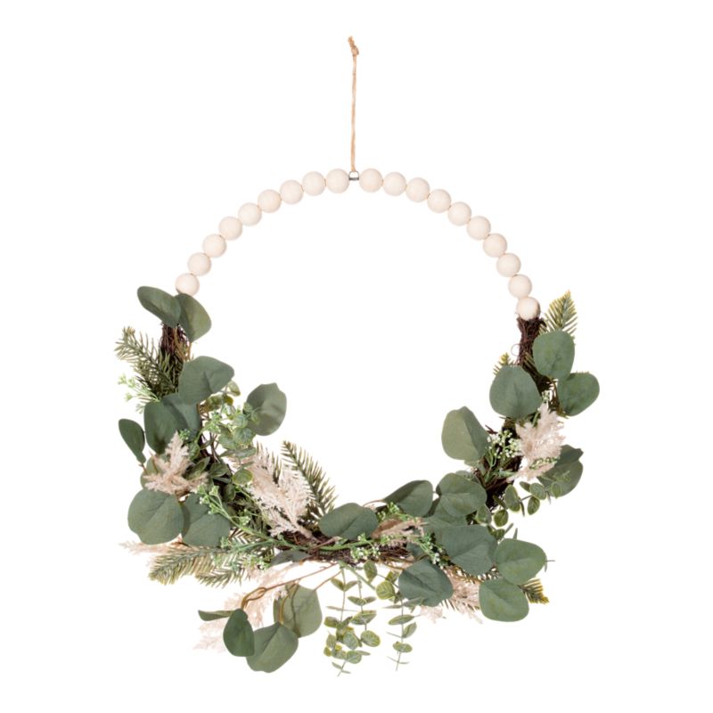 Wianek z trawą pampasową 50 cm