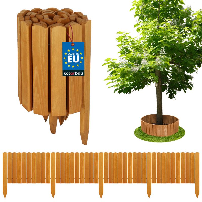 Płotek ogrodowy KOTARBAU drewniany wbijany dębowy 200x30 cm 1 szt.