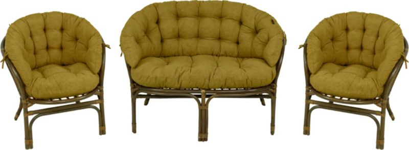 Poduszka na meble rattanowe wiklinowe AMPO komplet miodowy melanż 1 szt.