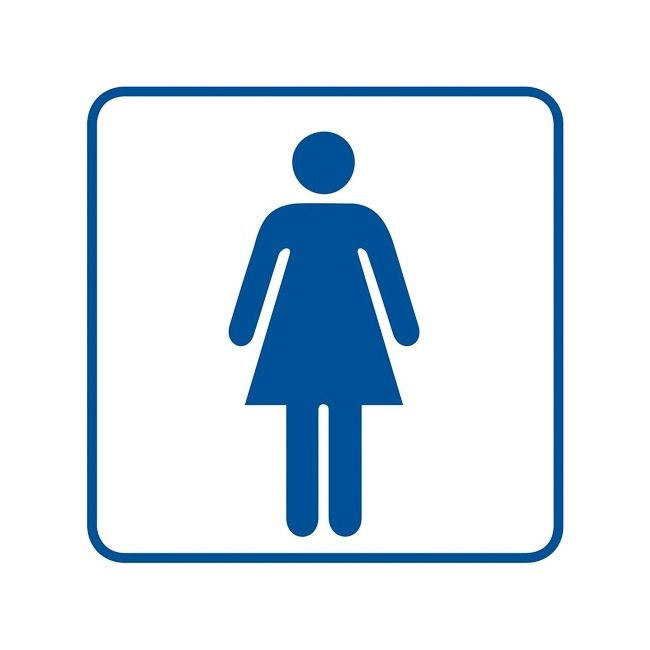 Znak WC damskie
