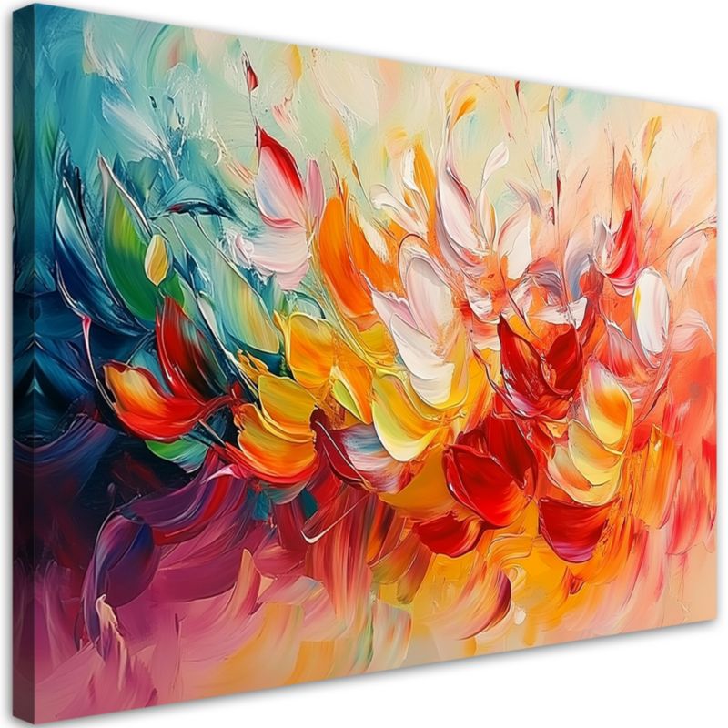 Obraz na płótnie Feeby Kolorowa Nowoczesna Abstrakcja 90x60cm 1szt