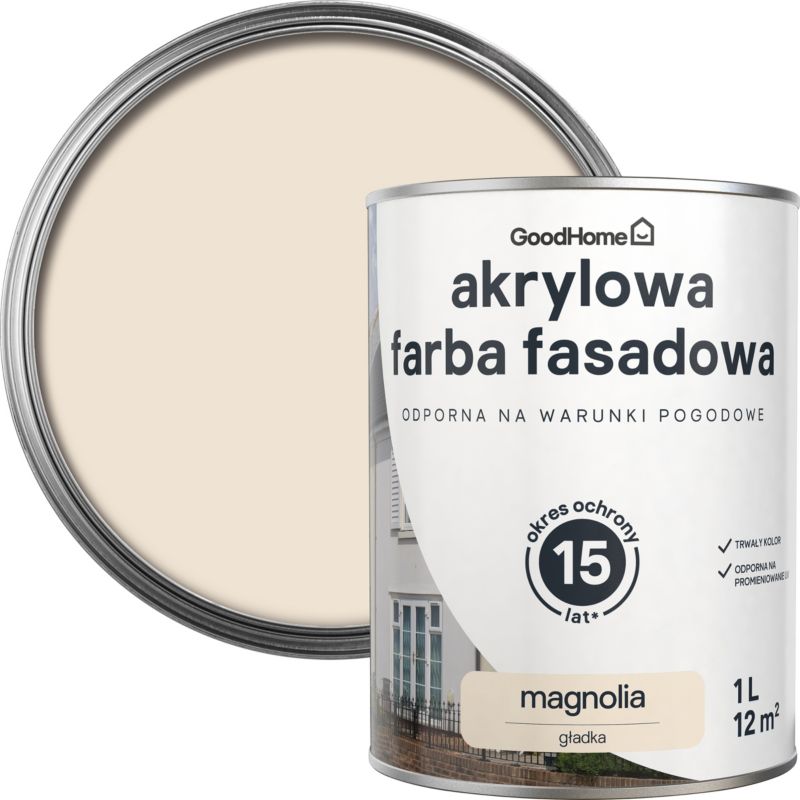 Farba elewacyjna GoodHome magnolia 1 l