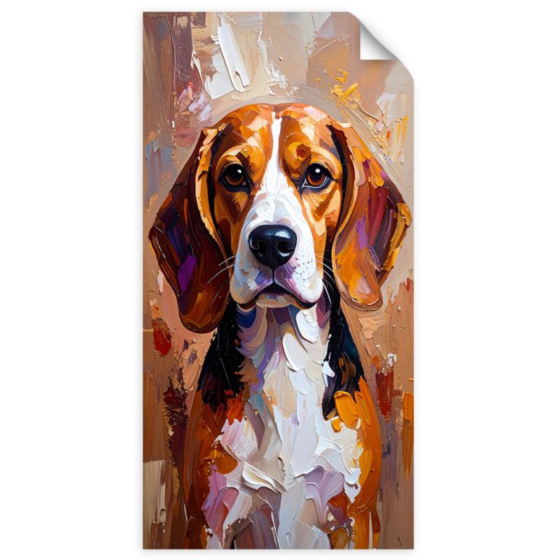 Naklejka na ścianę do pokoju młodzieżowego Feeby Pies Labrador 80x160cm 1szt