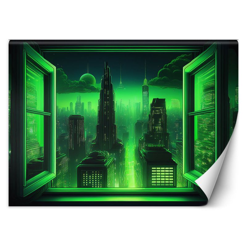 Fototapeta Feeby Widok z okna Futurystyczne Miasto 250x175 1 szt