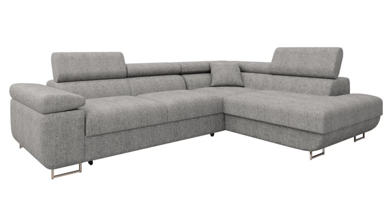 Narożnik MIRJAN 24 z funkcją spania Torezio Premium prawy jaszny szary 1 szt.