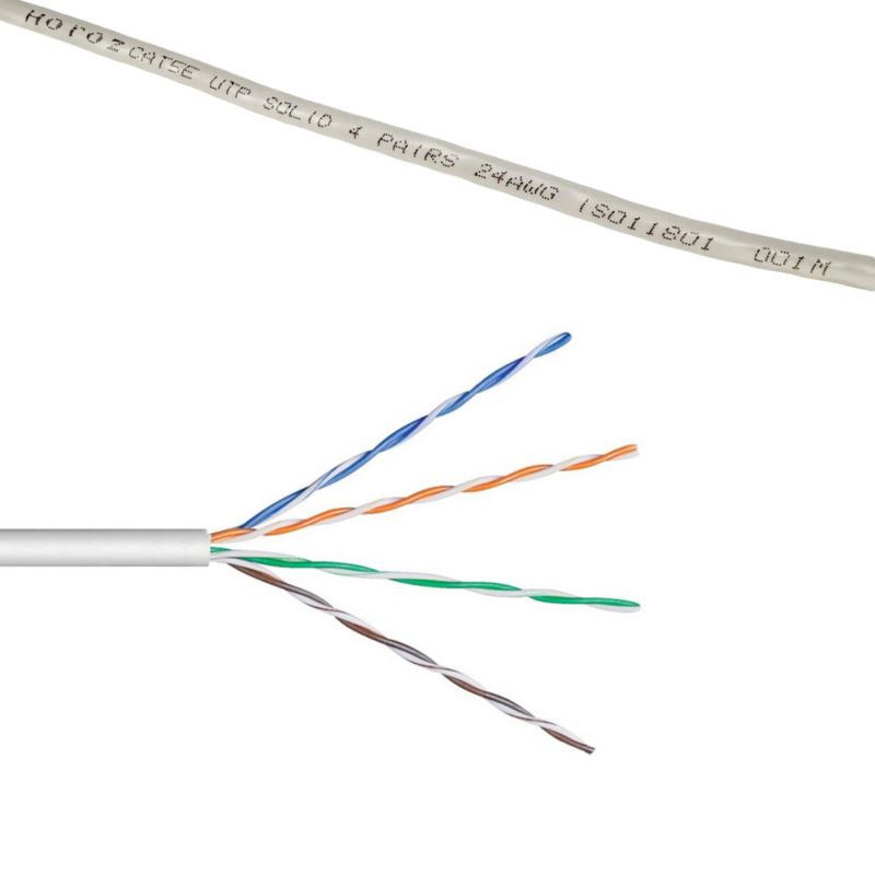 Kabel UTP Horoz kabel LAN przewód sieciowy skrętka CAT5e 1 Gb/s 100 MHz / 24 AWG 305m 1szt.