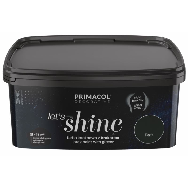 Farba z brokatem Primacol Let's Shine 2 l Paris