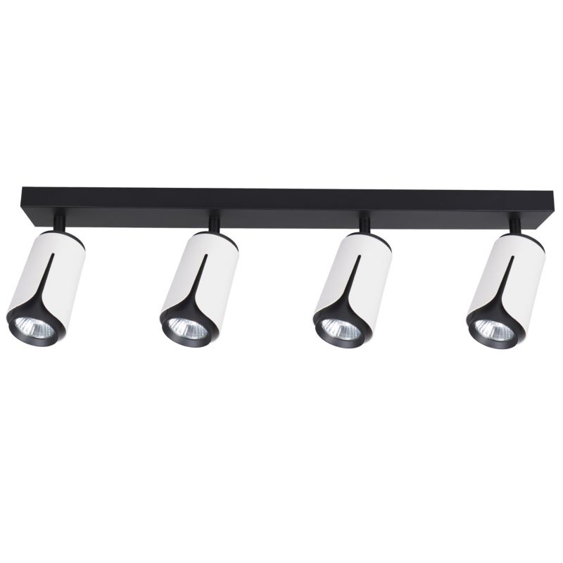 Kinkiet LED XUDO 4-punktowy GU10 Regulowany Wewnętrzny Stylowy Biało-Czarny 1 szt.