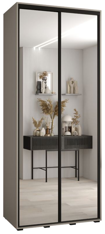 Szafa przesuwna Abiks 45 wysoka Dakota 2 100 kaszmir+kaszmir+czarn 1 szt