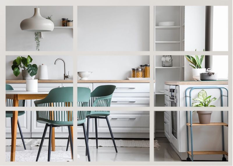 Zestaw luster ściennych do przyklejenia BD art. 21x30 cm z plastrami 9 szt.