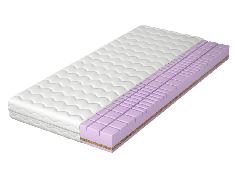 Dwustronny materac MIRJAN 24 piankowy Wenus 18 cm biały 120x200 cm 1 szt.