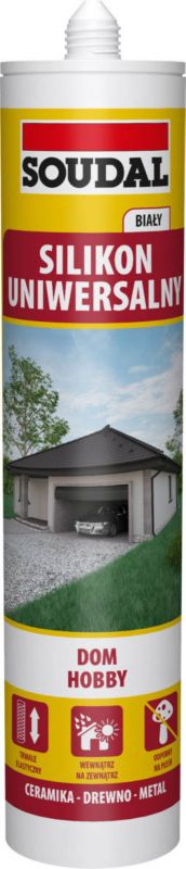 Silikon uniwersalny Soudal 280 ml biały