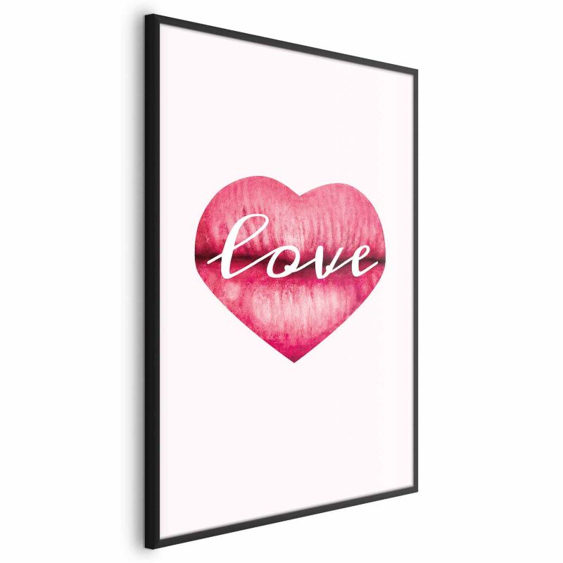 Plakat Artgeist Miłosne usta 60x90 cm z ramą czarną 1 szt