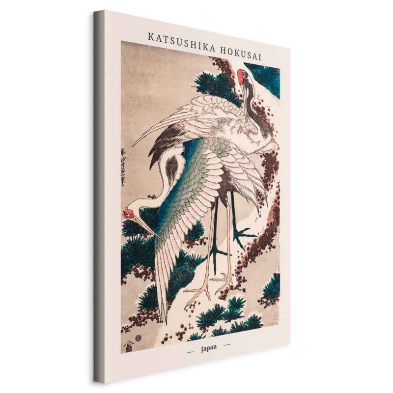 Obraz Artgeist Japońskie żurawie 80 x 120 cm flizelina 1 szt