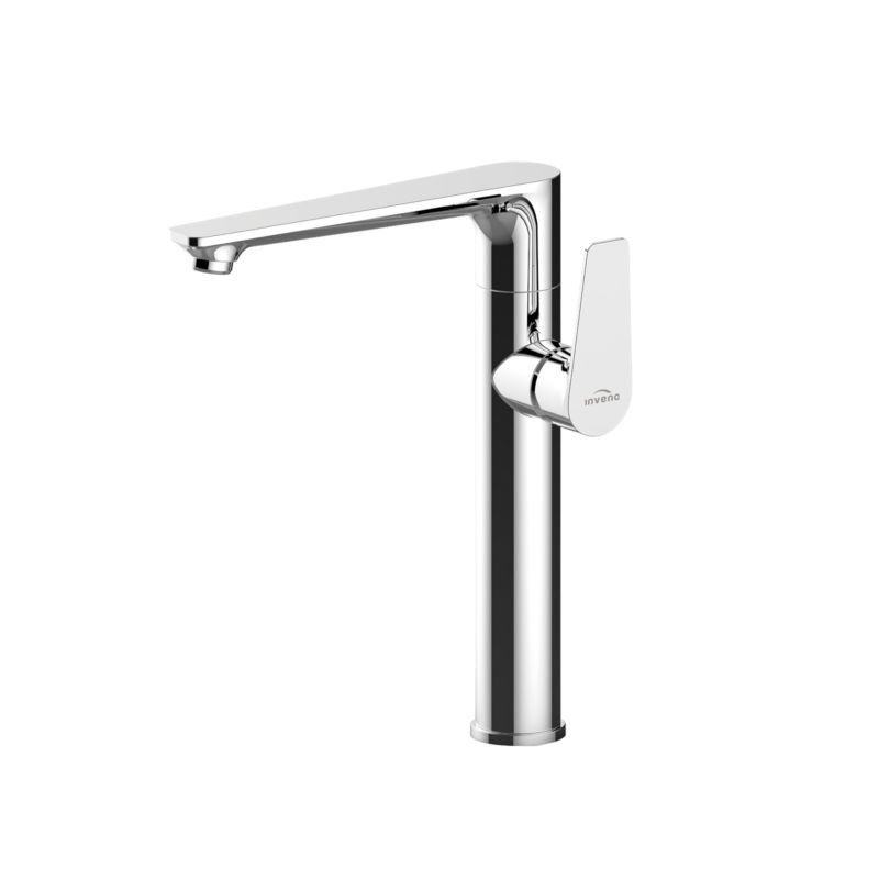 Bateria umywalkowa wysoka Invena Dokos chrom boczny mieszacz 1 szt.