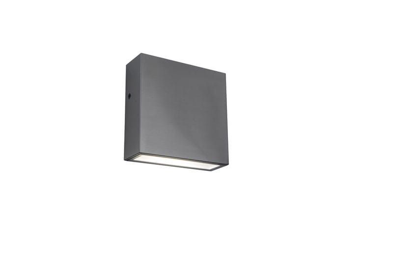 Kinkiet ścienny zewnętrzny Lutec Gemini srebrny LED 9.2W 4000K 800lm IP54 wym: 11 x 11 x 3,8 cm metal - 1 szt.