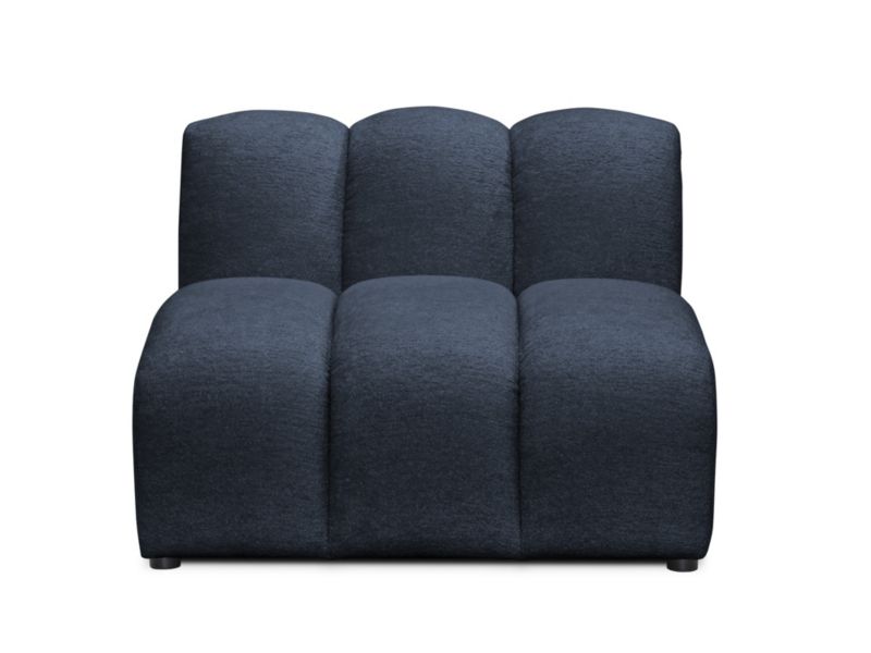 Moduł LaMiaSofa NAPOLI z tkaniny szenilowej 90x89 cm niebieski 1 szt.