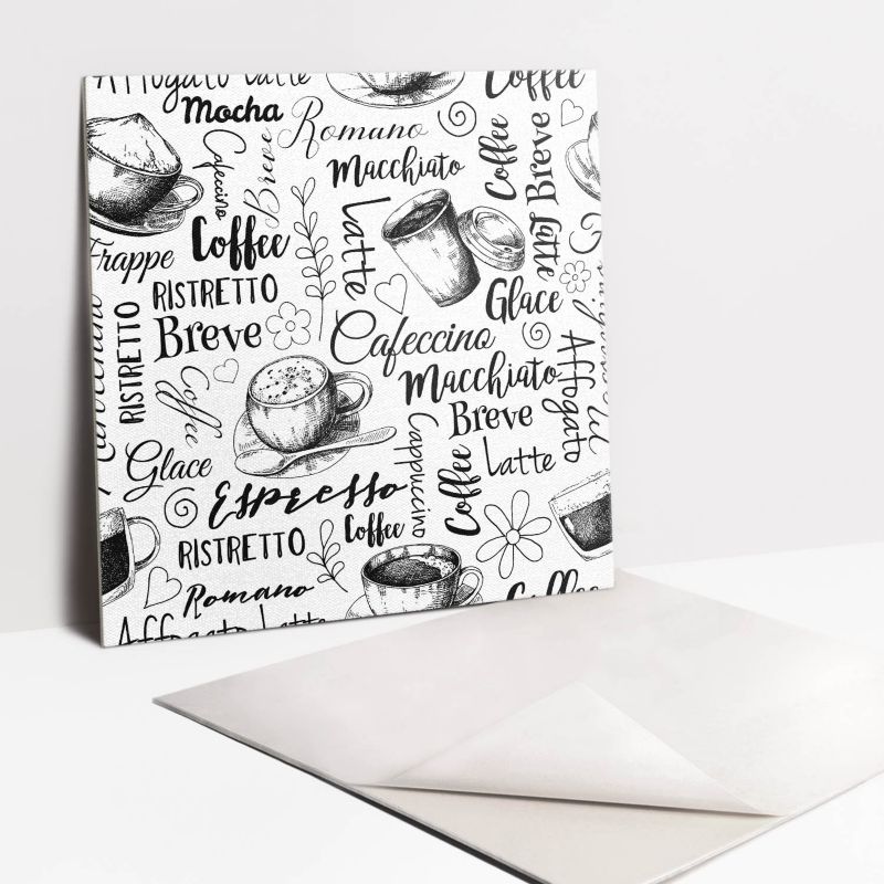 Kafelki samoprzylepne Tulup 30x30 cm Motyw kawowy 9 szt. II