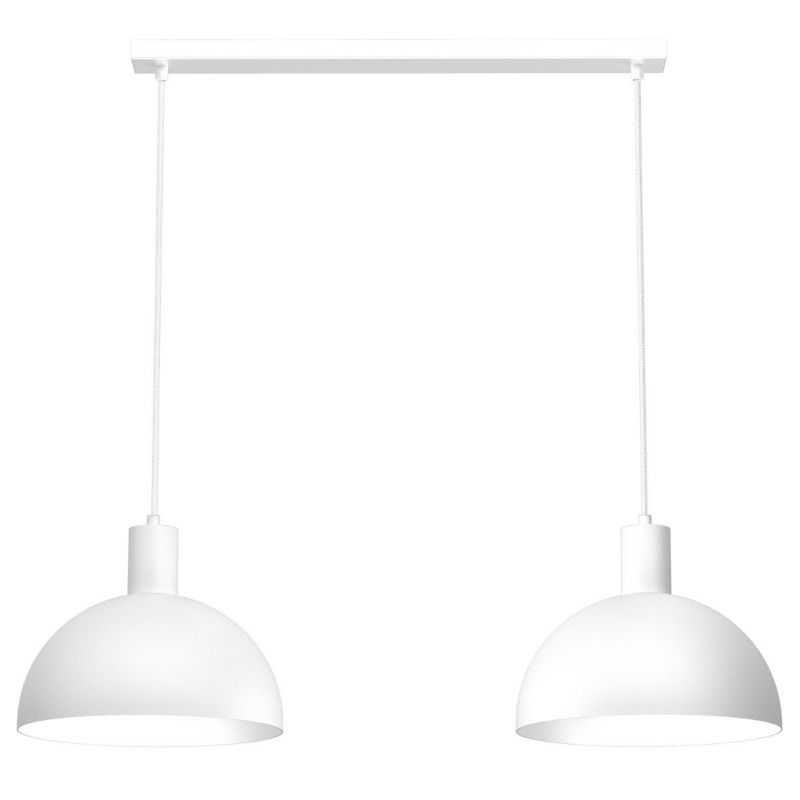 Lampa wisząca Luminex Handa 3009 biały matowy 84 cm szerokości 2xE27 x 15W 1 szt.