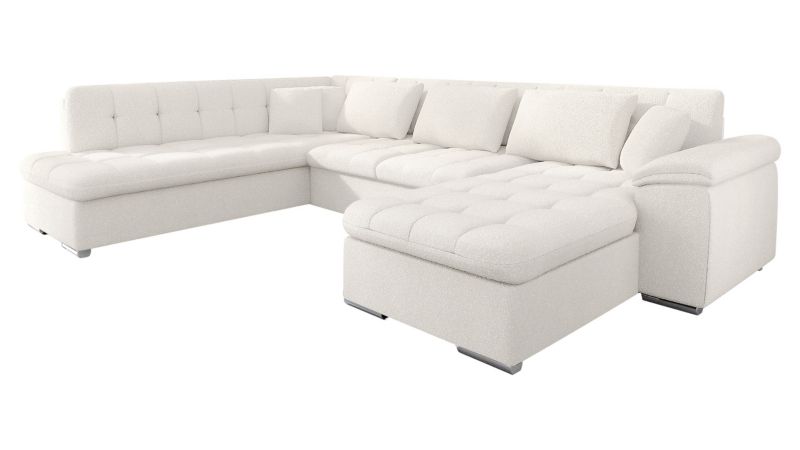 Narożnik MIRJAN 24 rozkładany Niko Bis Premium prawy śmietankowa bukla 1 szt.