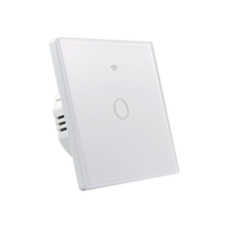 Włącznik dotykowy WiFi MasterLED szklany biały IP54 3-300W Tuya Smart 1 szt.