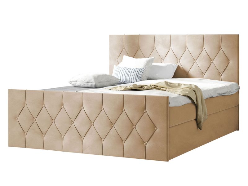 Łóżko kontynentalne MIRJAN 24 Sky Lux 180x200 beż 1 szt.