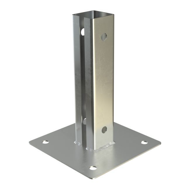 Podstawa słupka Polargos 5 x 5 x 20 cm ocynk