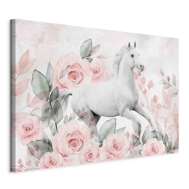 Obraz Artgeist Galop wśród róż 90 x 60 cm płótno włoskie 1 szt