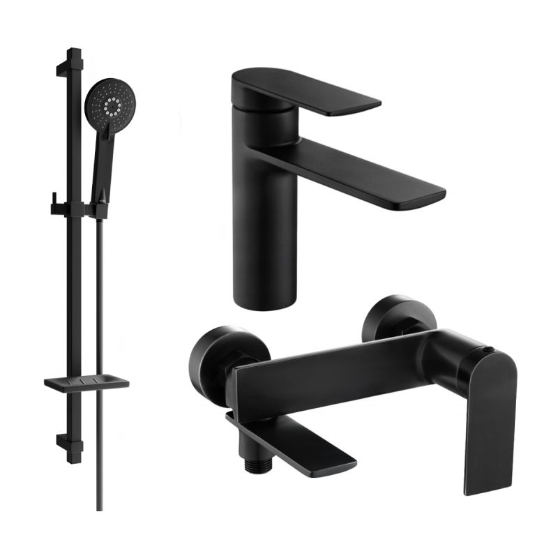 Zestaw wannowy Mexen Zero czarny 71103DQ40-70 1 szt.