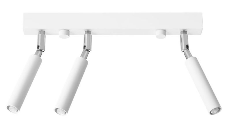 Oprawa sufitowa Sollux Lighting Eyetech biały chromowany 3 x G9 x 12W IP20 wym: 40 x 3 cm - 1 szt.
