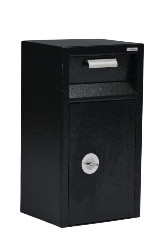 Sejf depozytowy TG-3DEPE Metalkas grafit z wrzutnią i zamkiem kluczowym 1 szt.