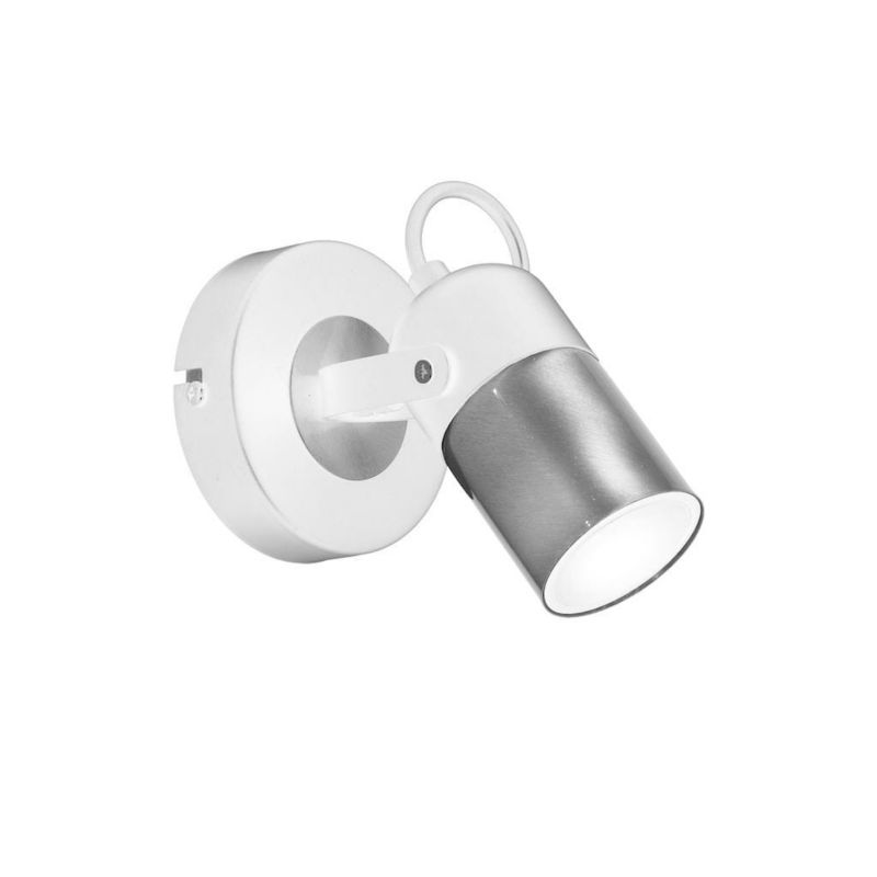 Kinkiet ścienny Milagro Wilson srebrno-biały 1 x GU10 x 35W IP20 wym: 12 x 10 x 18 cm - 1 szt.