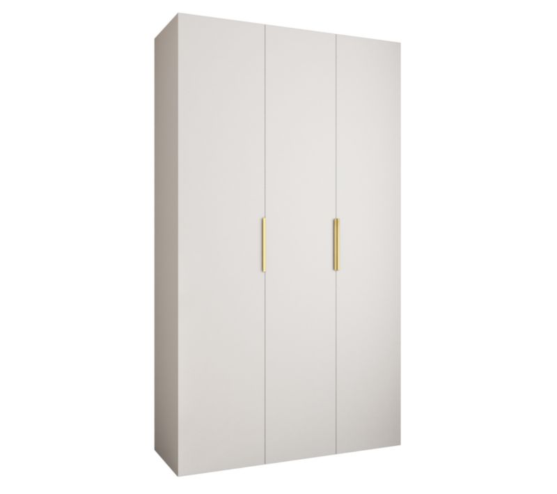 Szafa uchylna Garderoba COMO 4 140 (biały/złoty)