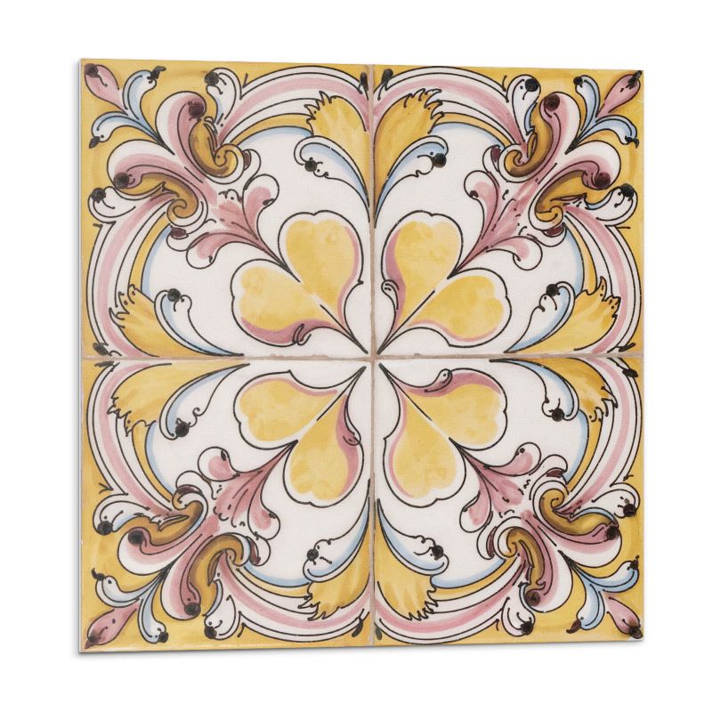 Kafelki samoprzylepne Wallfluent 50x50 cm Ornamenty i kwiaty w harmonijnym zestawieniu 4 szt.