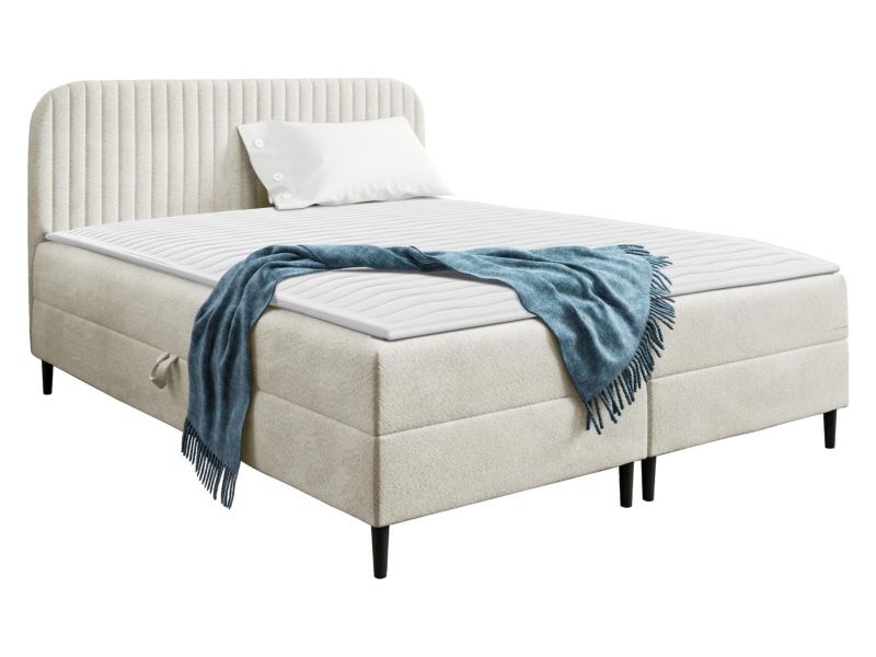 Łóżko kontynentalne MIRJAN 24 Box Best 1 200x200 kremowy 1 szt.