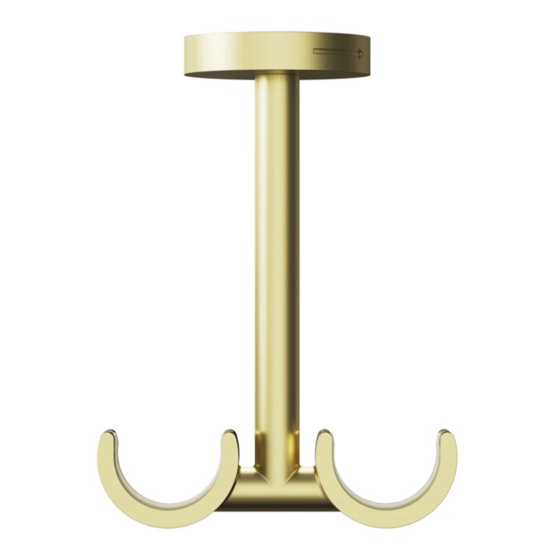 Wspornik sufitowy podwójny GoodHome Elasa 19/28 mm złoty