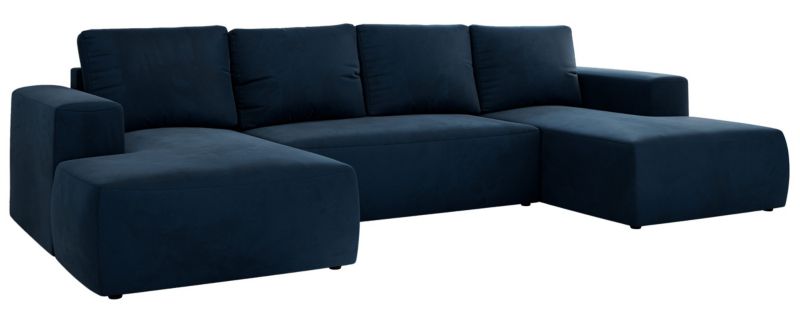 Narożnik MKS Meble TRENTINO U uniwersalny Ciemnoniebieski welvet 1szt.